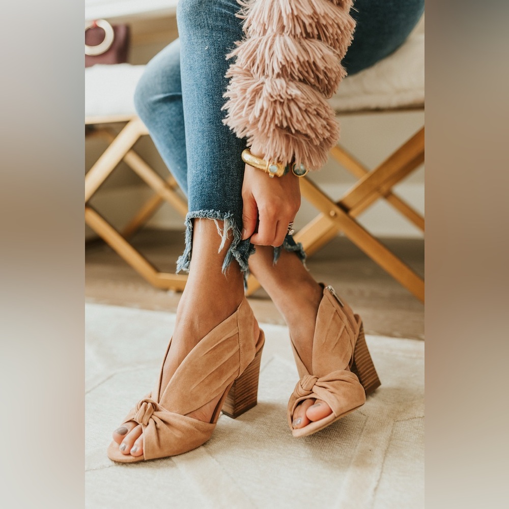 Women's Vince Camuto Tan Suede Heeled Shoes